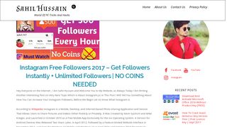 Instagram Free Followers 2017 – Get Followers Instantly + Unlimited ...