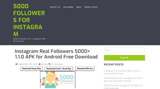 Instagram Real Followers 5000+ 1.1.0 APK for Android Free Download