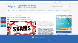 How to Find a Real Online Job and Avoid scams - FlexJobs