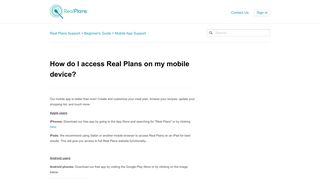 How Do I Access Real Plans on My Device? – Real Plans Support
