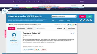 Real time claims ltd - MoneySavingExpert.com Forums