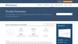 Real Time Medical Systems - Profile Previews: Company and Investor ...