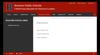 Realtime Portals - Boonton Public Schools