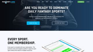 FantasyLabs - Daily Fantasy Sports Analytics and Tools Platform