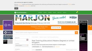 Real Training (Education) Masters Degrees in United Kingdom