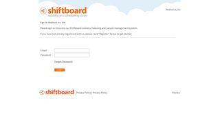 Welcome to Realtruck, Inc. Shiftboard Login Page