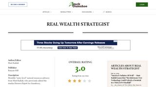 Real Wealth Strategist | Stock Gumshoe