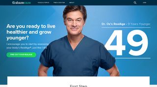 The RealAge test: Live Healthier & Grow Younger - Sharecare