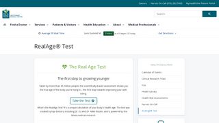 RealAge® Test - Lee's Summit Medical Center