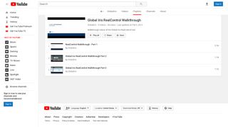 Global Iris RealControl Walkthrough - YouTube