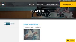mystery shopping login - Reality Based Group
