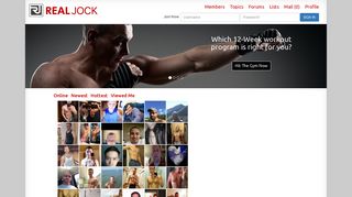 RealJock: Gay Men and Gay Dating - Chat, Forums, Personals ...