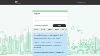Sign in - English Language Learning Portal