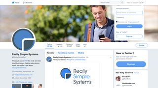 Really Simple Systems (@ReallySimpleSys) | Twitter