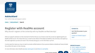 Register with RealMe account - AskAuckland