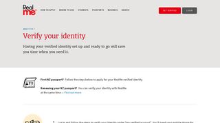 Verify your identity – RealMe