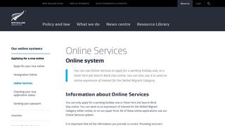 Online Services | Immigration New Zealand