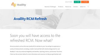 Availity RCM Refresh - Availity