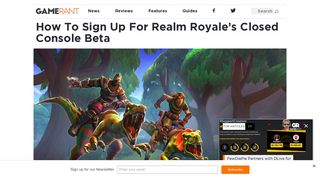How To Sign Up For Realm Royale's Closed Console Beta – Game Rant