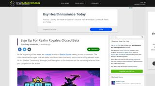 Sign Up For Realm Royale's Closed Beta - TrueAchievements