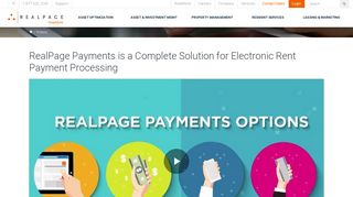 Electronic Rent Payment Processing – RealPage Payments