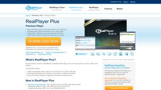 RealPlayer Plus | Download and Transfer videos faster, Burn DVDs for ...