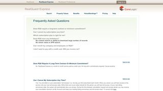 RealQuest Express - FAQ