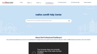 Realsuite dashboard - Realtor.com Support