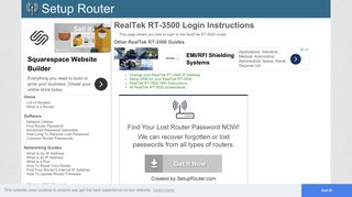 How to Login to the RealTek RT-3500 - SetupRouter