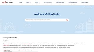 Manage your Agent Profile - realtor.com® Help Center