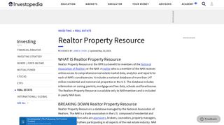 Realtor Property Resource - Investopedia