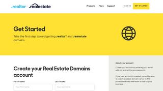 Get Started | Real Estate Domains - Realtor