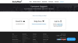RealtyNinja - Customer Support - Awesome Websites For Busy Real ...