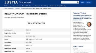 REALTYNOW.COM Trademark of Reply! Inc. - Registration Number ...