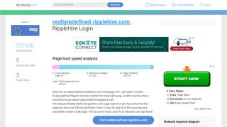 Access realtyredefined.ripplehire.com. RippleHire Login