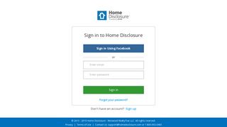 Home Disclosure - Login - HomeDisclosure.com