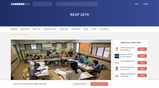 REAP 2019 – Dates, Eligibility, Application Form, Cutoff, Counselling