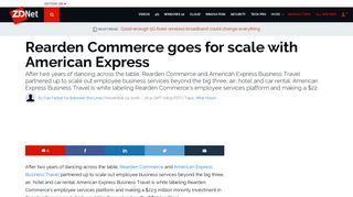 Rearden Commerce goes for scale with American Express | ZDNet