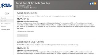 Rebel Run 5k & 1 Mile Fun Run - RunSignup