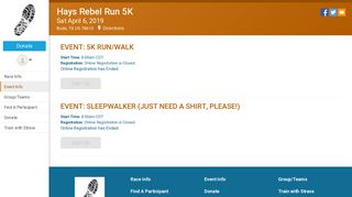 Hays Rebel Run 5K