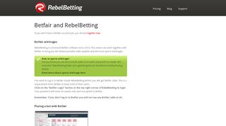 Betfair and RebelBetting | Smart Betting Tools by RebelBetting - Sure ...