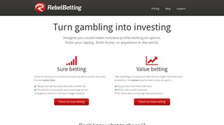 Sports Arbitrage Betting by RebelBetting