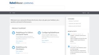 RebelMouse Learning Portal
