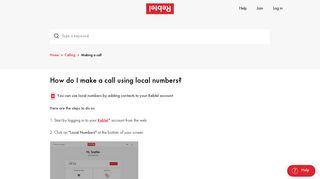 How do I make a call using local numbers? - Rebtel.com