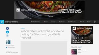 Rebtel Offers Unlimited International Calls for $1/mo | Digital Trends