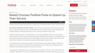 Rebtel Chooses PubNub Pulse to Speed Up Their Service | PubNub