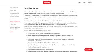 Signup voucher codes - Rebtel.com