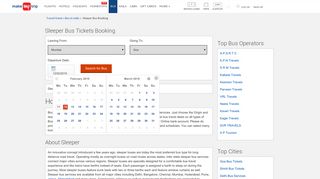Sleeper Bus Tickets Online Booking @ Lowest Price | MakeMyTrip