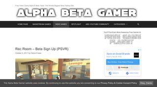 Rec Room – Beta Sign Up (PSVR) | Alpha Beta Gamer