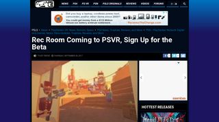 Rec Room PSVR Announced, Sign Up for Beta - PlayStation LifeStyle